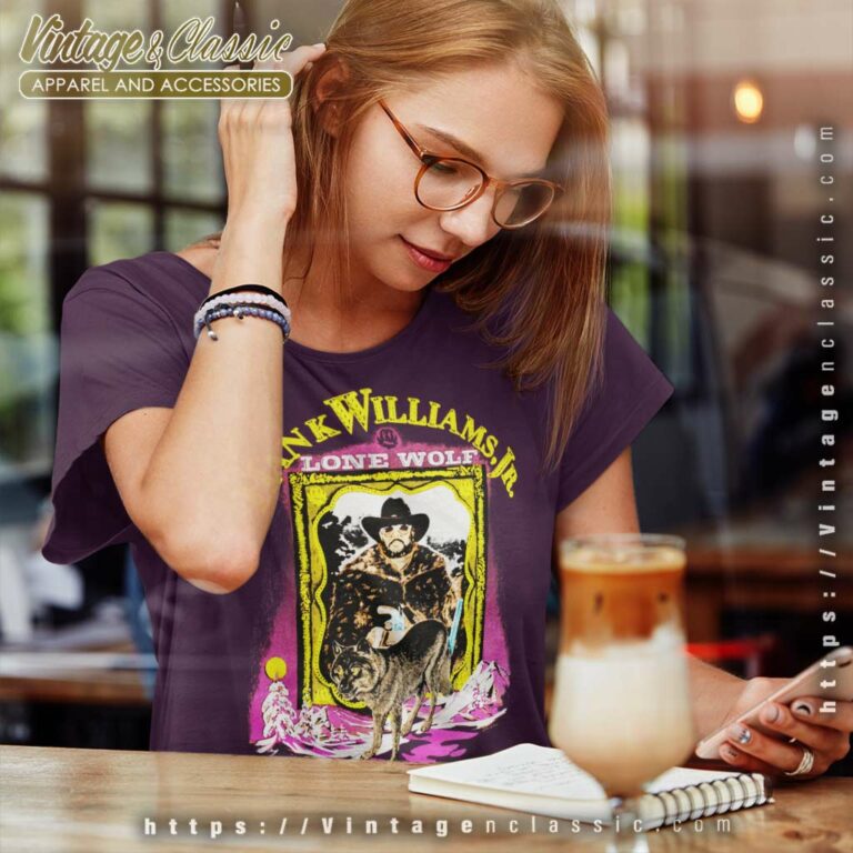 Hank Williams Shirt Jr Lone Wolf Tour Women TShirt Hank Williams Shirt Jr Lone Wolf Tour Women TShirt