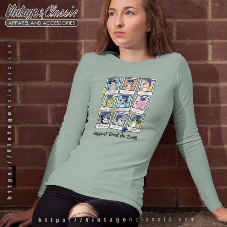 Happiest Grad On Earth Bluey Long Sleeve Tee Happiest Grad On Earth Bluey Long Sleeve Tee
