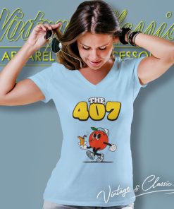Happy 407 Day Orlando V Neck TShirt