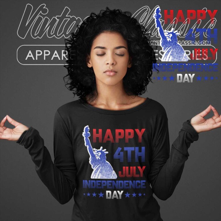 Statue of Liberty 4th July Independence Day Long Sleeve Tee Statue of Liberty 4th July Independence Day Long Sleeve Tee