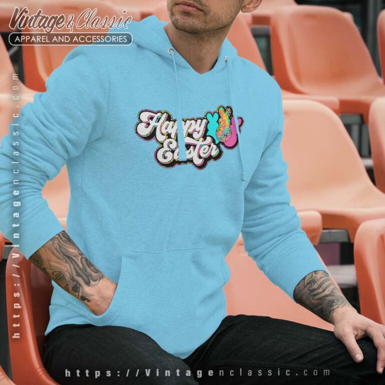 Happy Easter Tie Dye Leopard Hoodie Happy Easter Tie Dye Leopard Hoodie