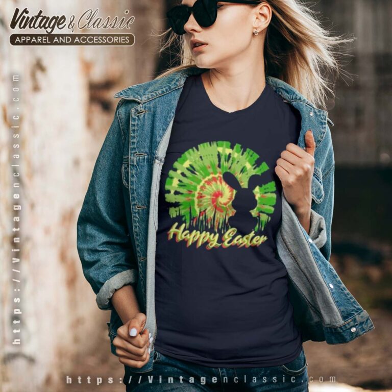 Happy Easter Tie Dye Vneck Happy Easter Tie Dye Vneck