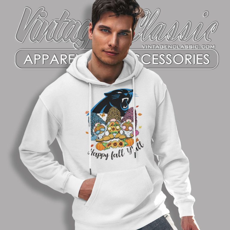 Happy Fall Yall Gnome Carolina Panthers Hoodie Happy Fall Yall Gnome Carolina Panthers Hoodie