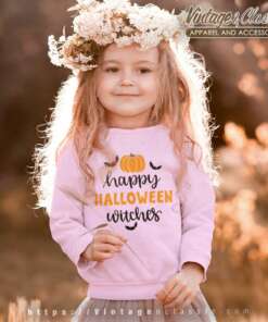 Happy Halloween Witches Pumpkin kids Sweetshirt