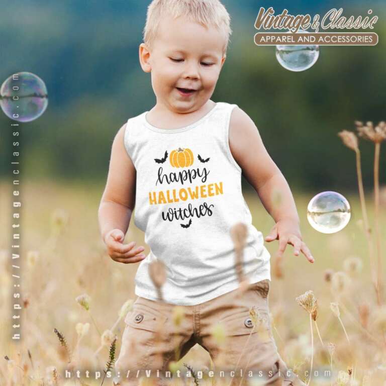 Happy Halloween Witches Pumpkin kids Tanktop Happy Halloween Witches Pumpkin kids Tanktop