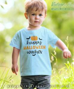 Happy Halloween Witches Pumpkin kids Tshirt