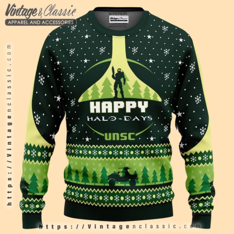Happy Halo days Halo Ugly Christmas Sweater Ugly Christmas Sweater Happy Halo days Halo Ugly Christmas Sweater Ugly Christmas Sweater