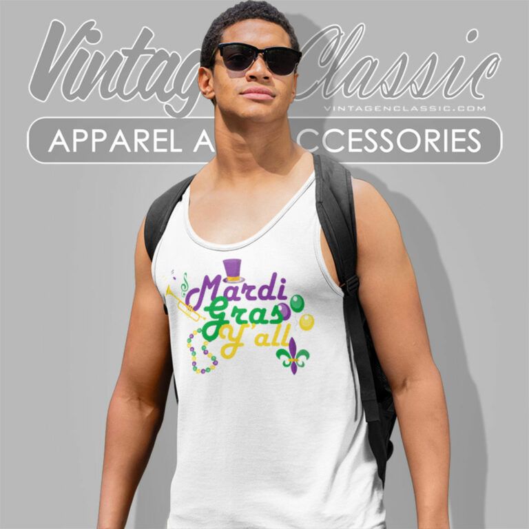 Happy Mardi Gras Yall Tank Top Racerback Happy Mardi Gras Yall Tank Top Racerback