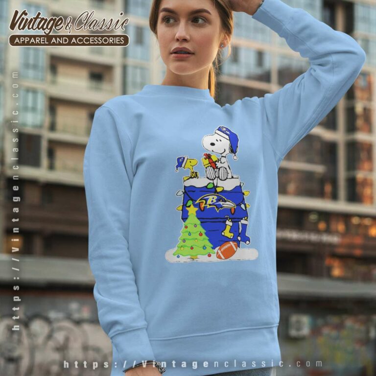 Happy Merry Christmas Snoopy Baltimore Ravens Sweatshirt Happy Merry Christmas Snoopy Baltimore Ravens Sweatshirt