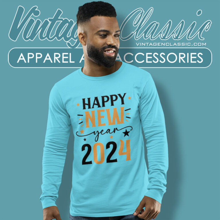 Happy New Year 2024 Long Sleeve Tee Happy New Year 2024 Long Sleeve Tee