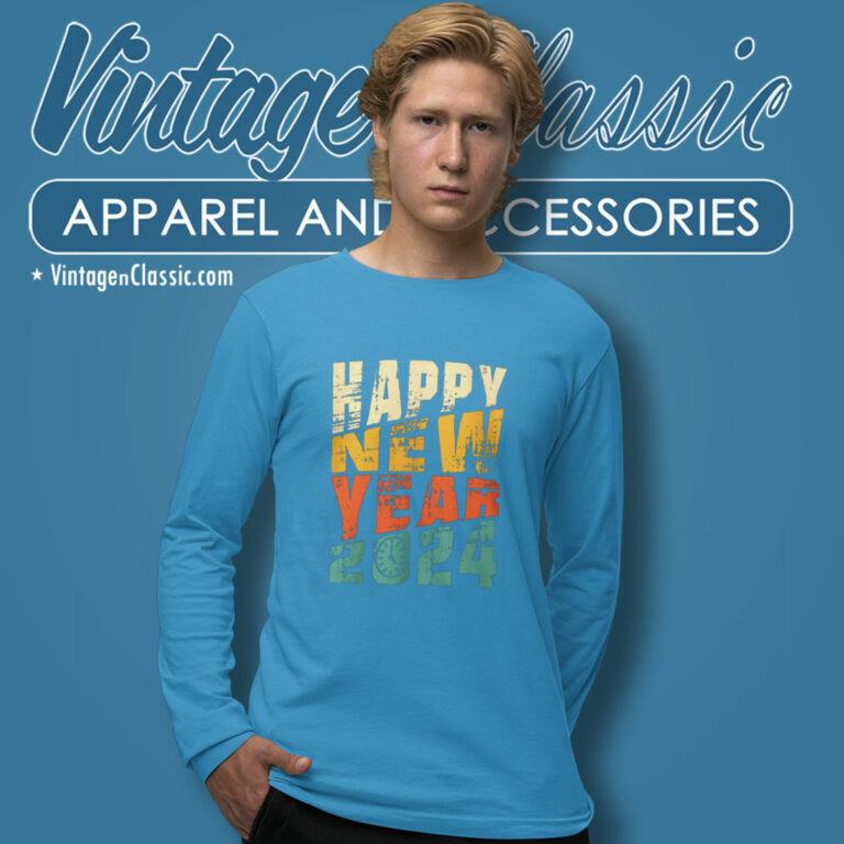 Happy New Year 2024 Party Long Sleeve Tee Happy New Year 2024 Party Long Sleeve Tee