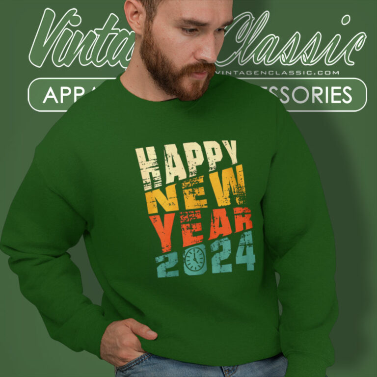 Happy New Year 2024 Party Sweatshirt Happy New Year 2024 Party Sweatshirt