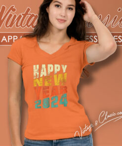Happy New Year 2024 Party V Neck TShirt