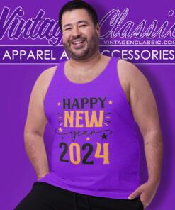 Happy New Year 2024 Shirt 4 Happy New Year 2024 Tank Top Racerback