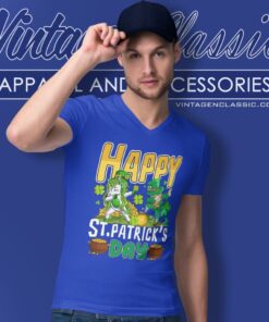 Happy St Patricks Day Unicorn Dab V Neck TShirt