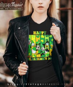 Happy St Patricks Shirt Disney St Patricks Day Vneck