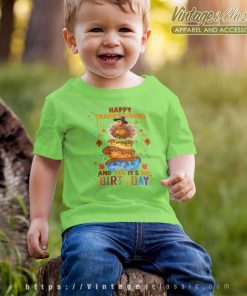 Happy Thanksgiving Birthday Turkey Pumpkin Shirt 8 Happy Thanksgiving Birthday Turkey Pumpkin kids tshirt