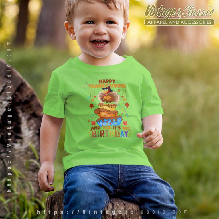 Happy Thanksgiving Birthday Turkey Pumpkin kids tshirt Happy Thanksgiving Birthday Turkey Pumpkin kids tshirt