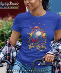 Happy Thanksgiving Eeyore Shirt 8 Happy Thanksgiving Eeyore Women TShirt