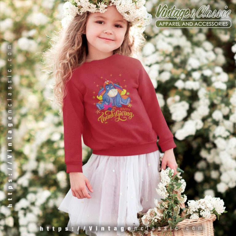 Happy Thanksgiving Eeyore kids Sweatshirt Happy Thanksgiving Eeyore kids Sweatshirt