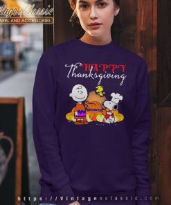 Happy Thanksgiving Snoopy Charlie Brown Sweatshirt