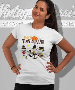 Happy Thanksgiving Snoopy Friends Women TShirt