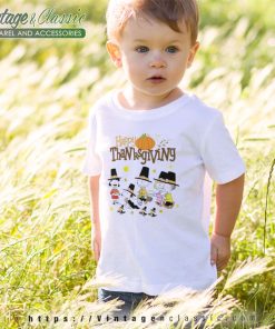 Happy Thanksgiving Snoopy Friends kids Tshirt