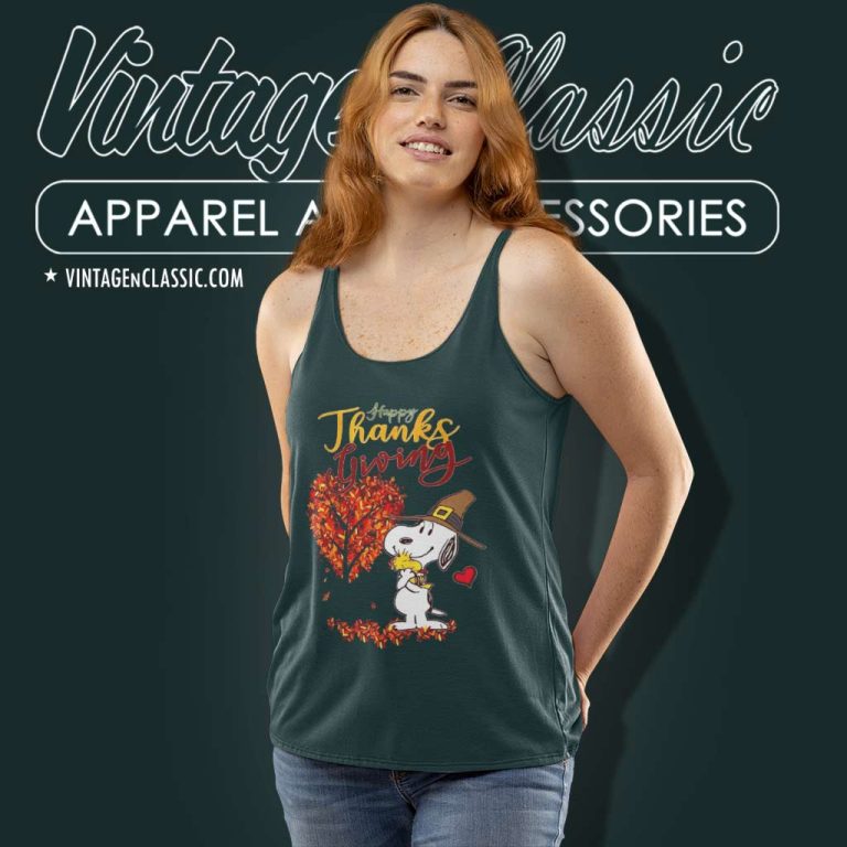 Happy Thanksgiving Snoopy Shirt Thanksgiving Day Tank Top Racerback Happy Thanksgiving Snoopy Shirt Thanksgiving Day Tank Top Racerback
