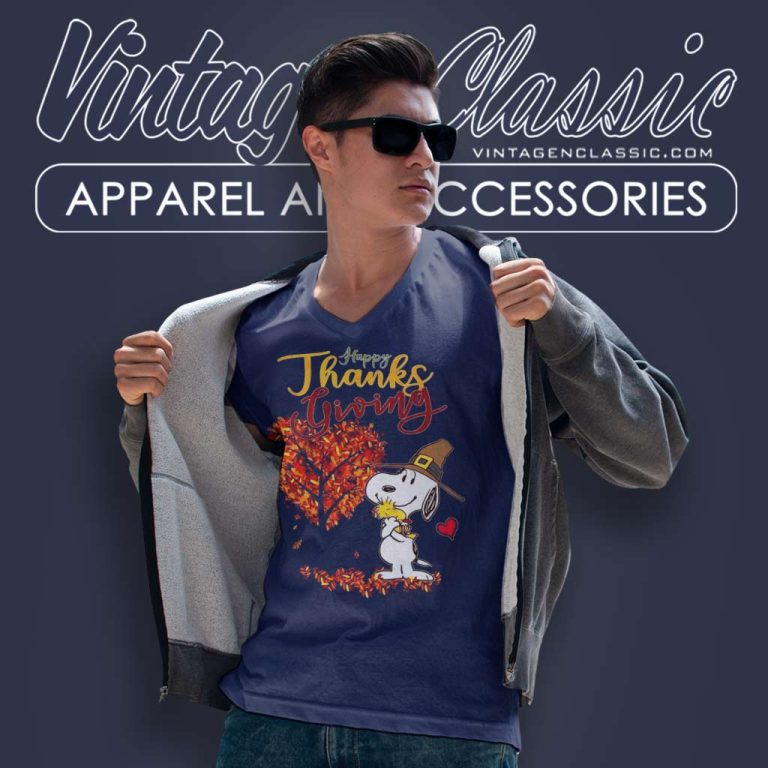 Happy Thanksgiving Snoopy Shirt Thanksgiving Day V Neck TShirt Happy Thanksgiving Snoopy Shirt Thanksgiving Day V Neck TShirt