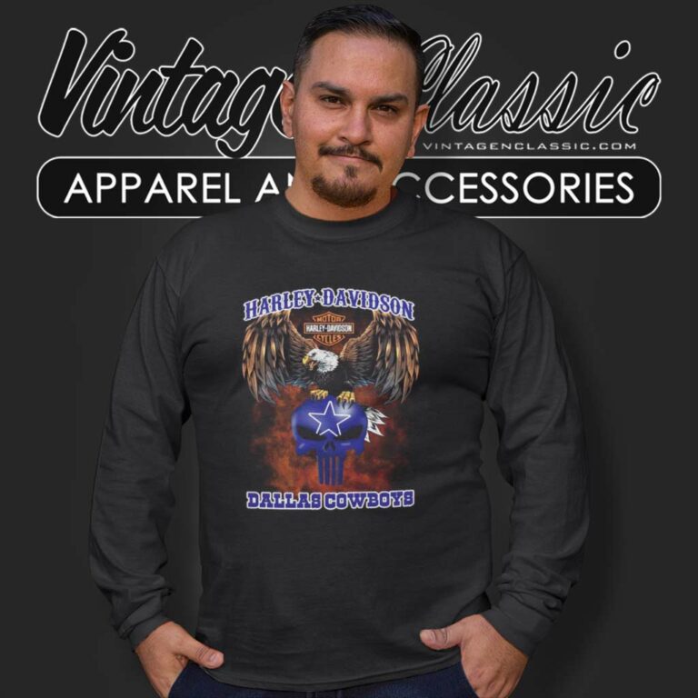 Harley Davidson Dallas Cowboys Long Sleeve Tee Harley Davidson Dallas Cowboys Long Sleeve Tee