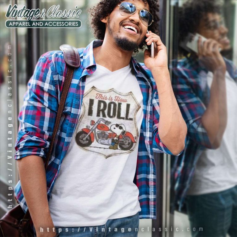 Harley Davidson Snoopy Shirt This Is How Iroll V Neck TShirt Harley Davidson Snoopy Shirt This Is How Iroll V Neck TShirt