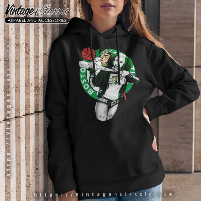 Harley Quinn Boston Celtics Black Hoodie Harley Quinn Boston Celtics Black Hoodie