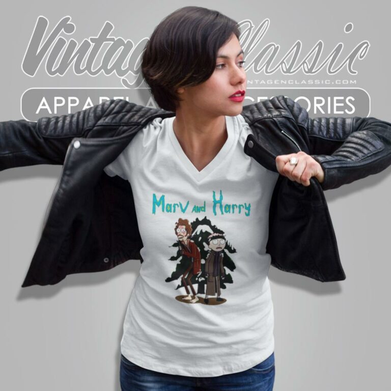 Harry And Marv Home Alone V Neck TShirt Harry And Marv Home Alone V Neck TShirt