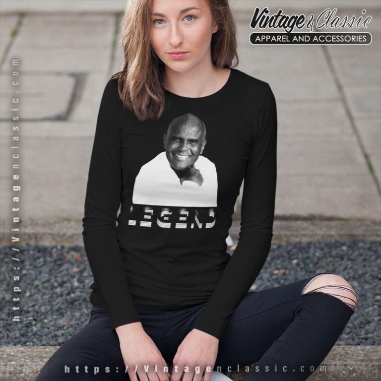 Harry Belafonte Legend Shirt New York City Actor Musician Long Sleeve Tee Harry Belafonte Legend Shirt New York City Actor Musician Long Sleeve Tee