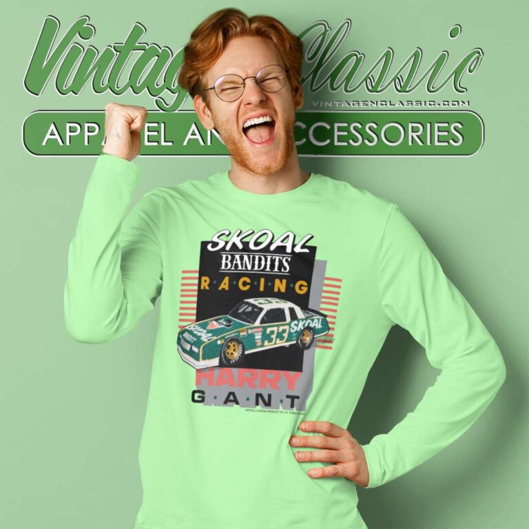 Harry Gant The Skoal Bandit Nascar Long Sleeve Tee Harry Gant The Skoal Bandit Nascar Long Sleeve Tee