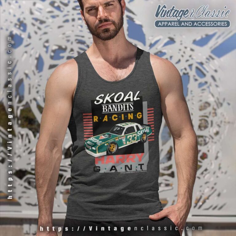 Harry Gant The Skoal Bandit Nascar Tank Top Racerback Harry Gant The Skoal Bandit Nascar Tank Top Racerback