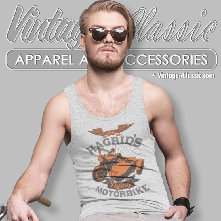 Harry Potter Hagrids Flying Motorbike Tank Top Racerback Harry Potter Hagrids Flying Motorbike Tank Top Racerback