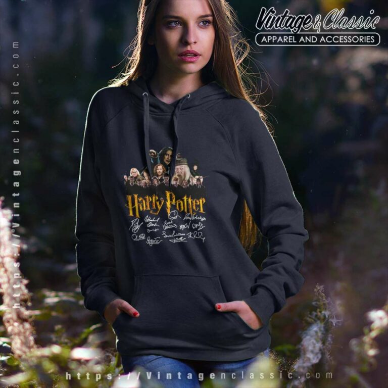 Harry Potter Shirt Cast Signed Autograph Hoodie Harry Potter Shirt Cast Signed Autograph Hoodie