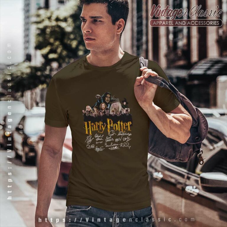 Harry Potter Shirt Cast Signed Autograph T Shirt Harry Potter Shirt Cast Signed Autograph T Shirt