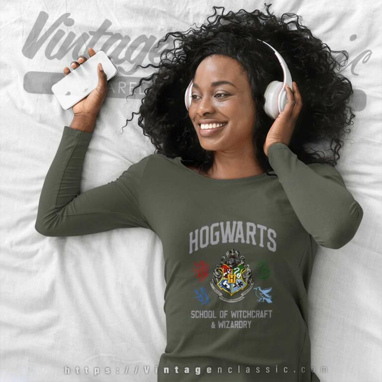 Harry Potter Shirt Hogwarts School Long Sleeve Tee Harry Potter Shirt Hogwarts School Long Sleeve Tee