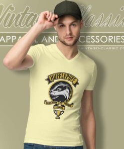 Harry Potter Shirt Hufflepuff House V Neck TShirt