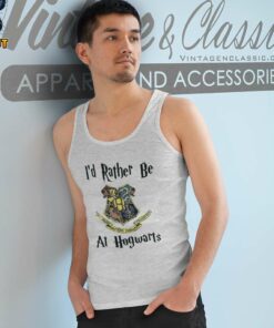 Harry Potter Shirt Rather Be At Hogwarts Tank Top Racerback