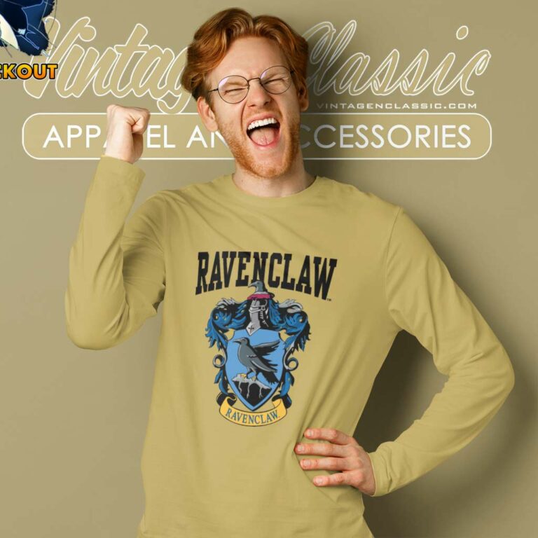 Harry Potter Shirt Ravenclaw House Crest Long Sleeve Tee Harry Potter Shirt Ravenclaw House Crest Long Sleeve Tee