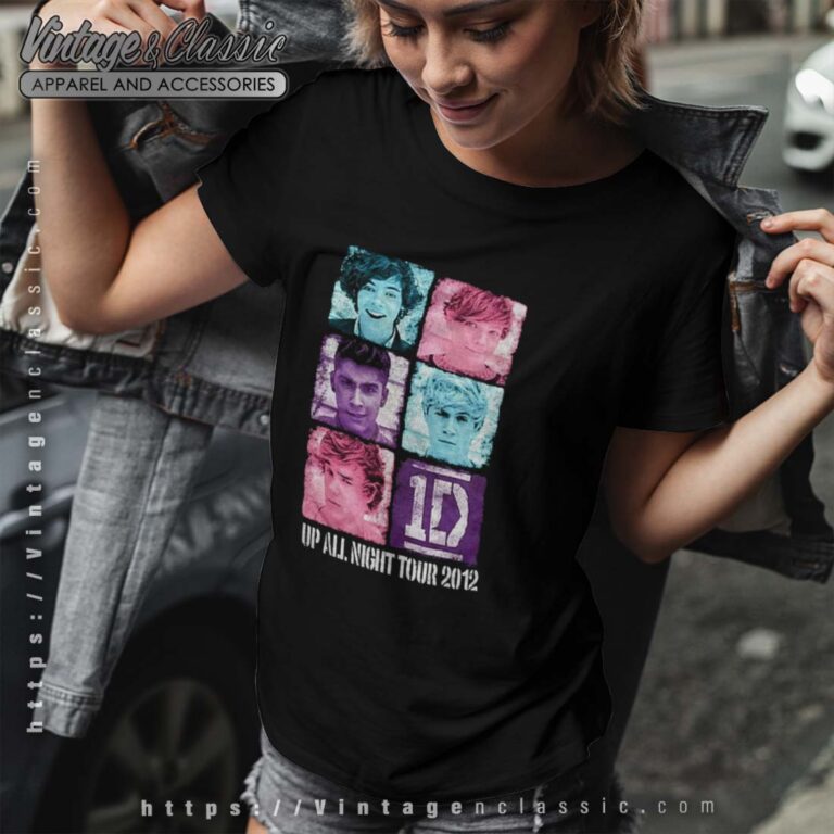 Harry Wearing One Direction Up All Night Tour 2012 Tshirt Women Harry Wearing One Direction Up All Night Tour 2012 Tshirt Women