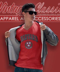 Harvard University Big Logo Shirt 5 Harvard University Big Logo V Neck TShirt
