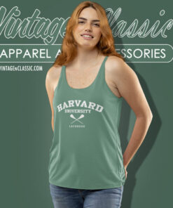 Harvard University Lacrosse Shirt 4 Harvard University Lacrosse Tank Top Racerback