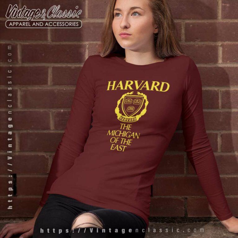 Harvard University The Michigan Of The East Blue Long Sleeve Tee Harvard University The Michigan Of The East Blue Long Sleeve Tee