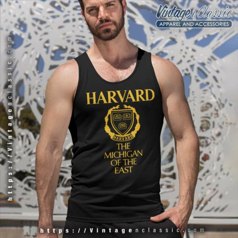 Harvard University The Michigan Of The East Blue Tank Top Racerback Harvard University The Michigan Of The East Blue Tank Top Racerback