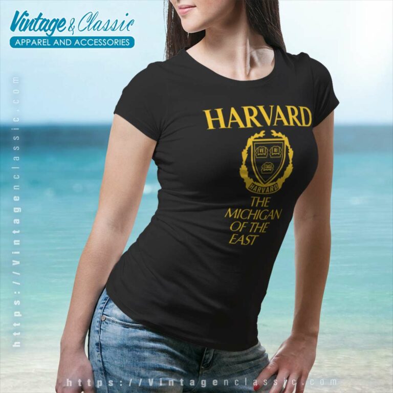 Harvard University The Michigan Of The East Blue Women TShirt Harvard University The Michigan Of The East Blue Women TShirt