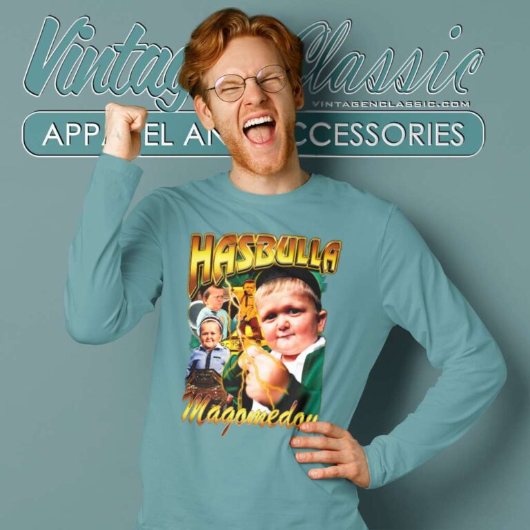 Hasbulla Magomedov Funny Shirt Mini Khabib Meme Long Sleeve Tee Hasbulla Magomedov Funny Shirt Mini Khabib Meme Long Sleeve Tee